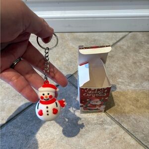 Merry Christmas doll pendant. Open box